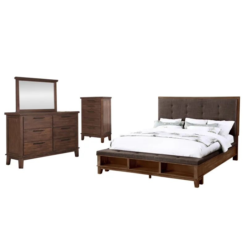 Cagney 4pc Bed, R, R, H - California King