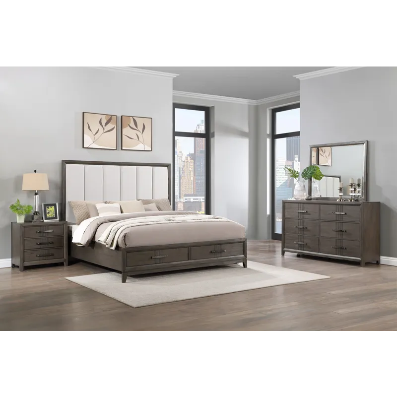 Landon 5/0 Q 4pcs B/Dresser/Mirror Nightstand