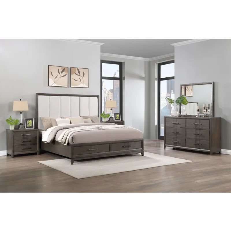 Landon 5/0 Q 5pcs B/Dresser/Mirror/2 Nightstands