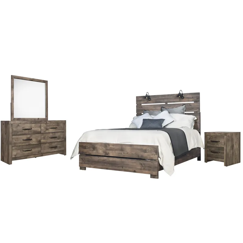 Misty Lodge 6/6e K 4pcs B/Dresser/Mirror/Nightstand