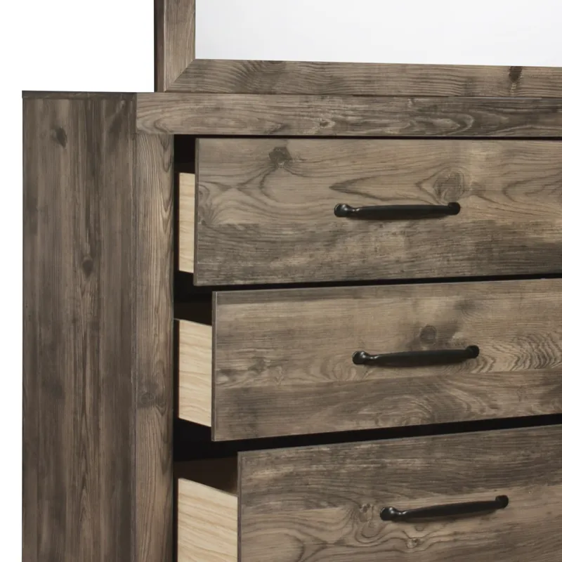 Misty Lodge 2pc Dresser & Mirror Set