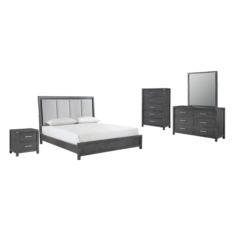 Odessa 6/6 Ek 5pcs B/Dresser/Mirror/Chest/Nightstand