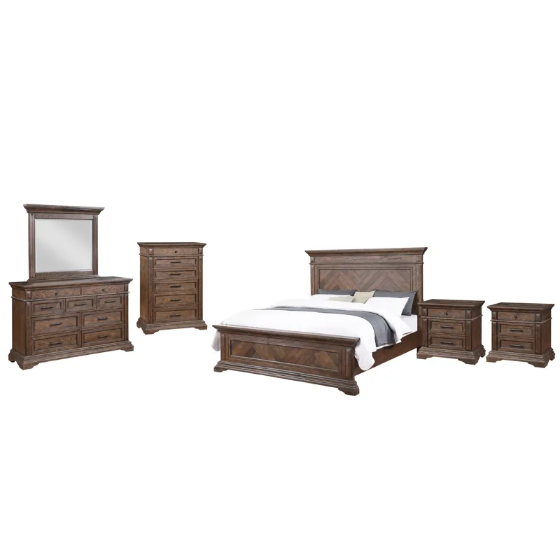 Mar Vista 6/6 Ek 6pcs B/Dresser/Mirror/Chest/2 Nightstands