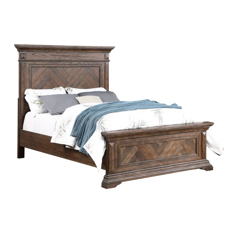 Mar Vista Bed-Walnut - Queen