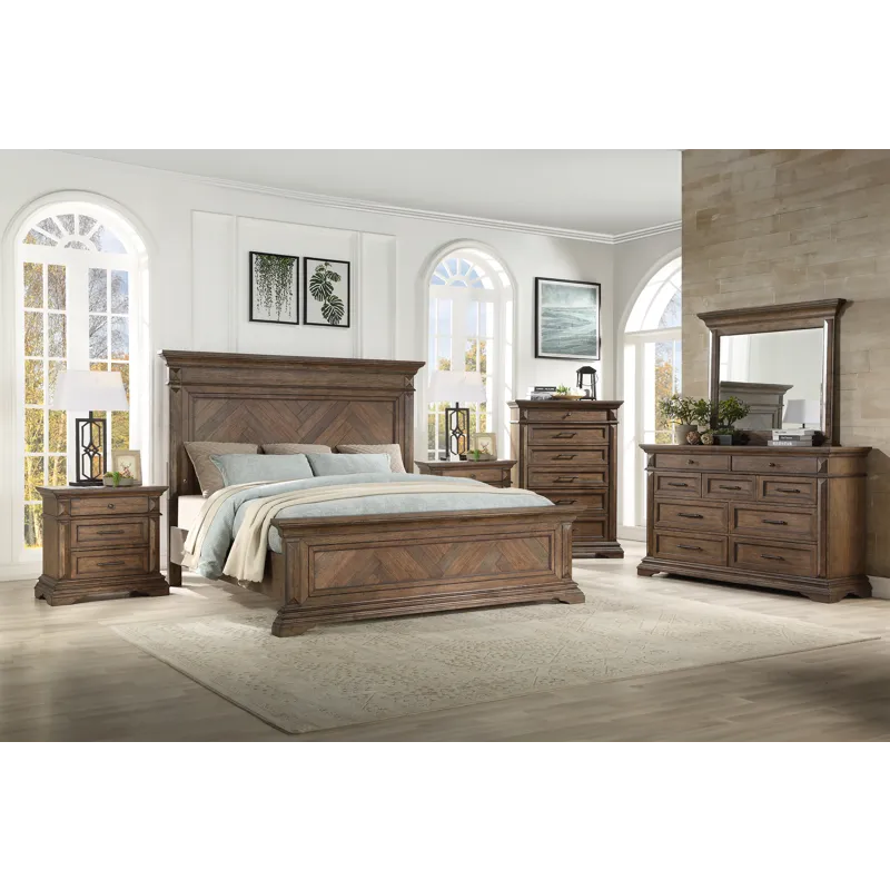Mar Vista 5/0 Q 6pcs B/Dresser/Mirror/Chest/2 Nightstands