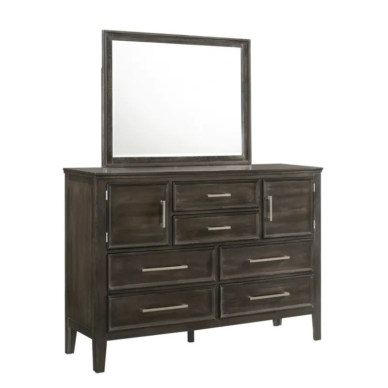 Andover 2pc Dresser & Mirror Set Nutmeg