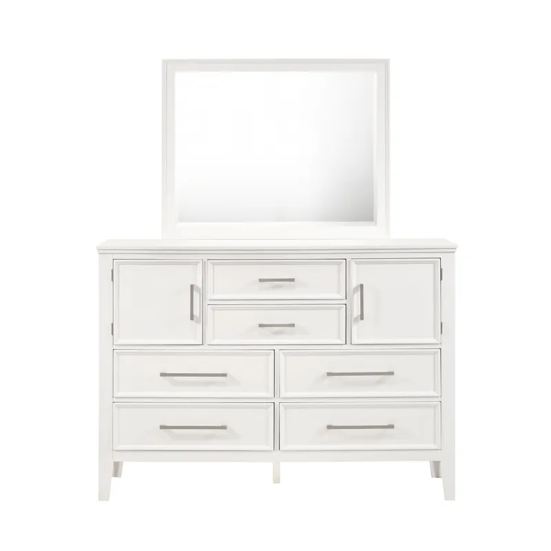 Andover 2pc Dresser & Mirror Set White
