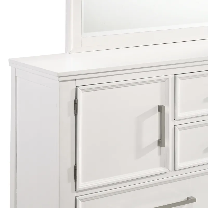 Andover 2pc Dresser & Mirror Set White