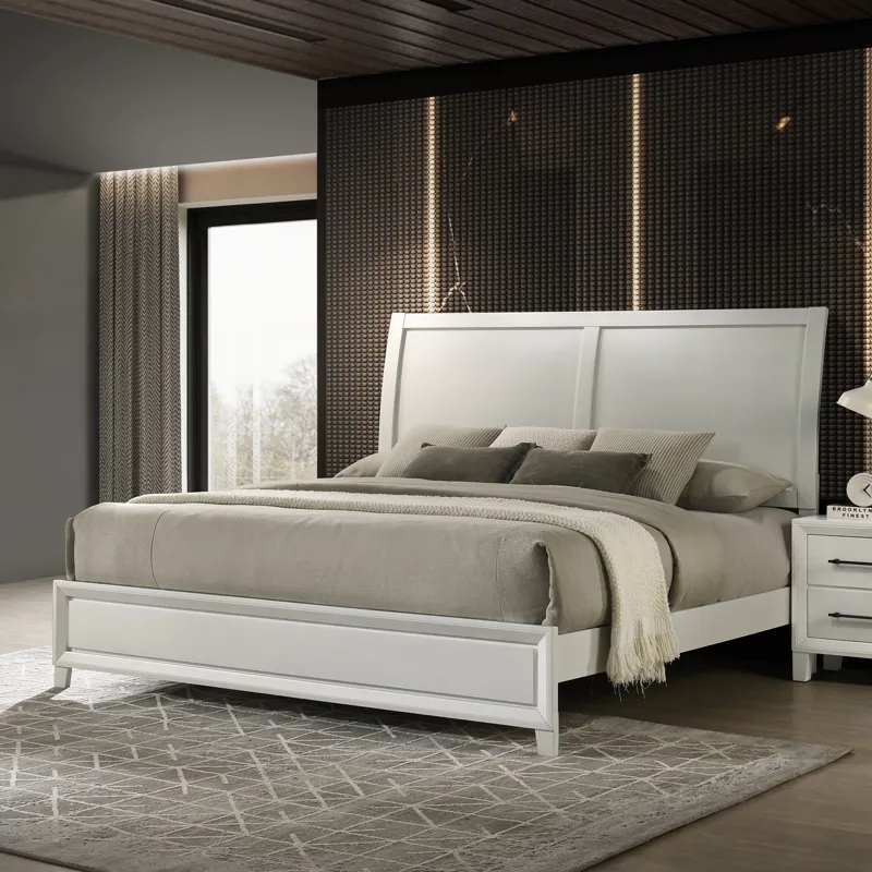 Ballard Western Bed Only White - King/California King