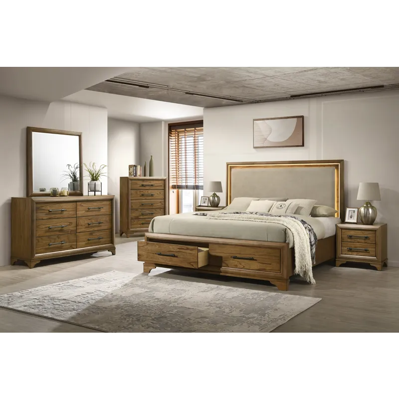 Talcott 6/0 Wk 6pcs B/Dresser/Mirror/Chest/2 Nightstands