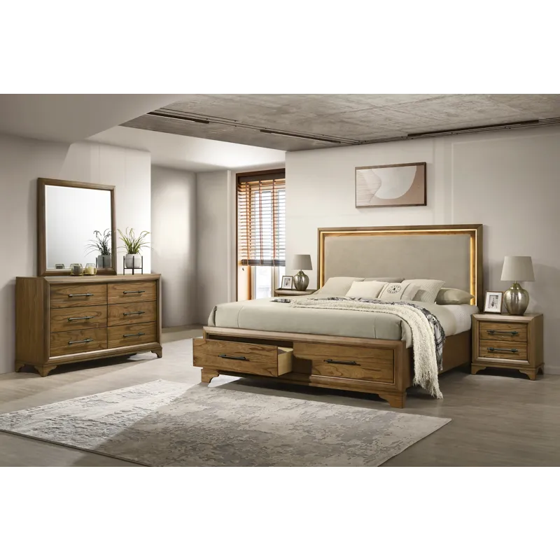 Talcott 5/0 Q 5pcs B/Dresser/Mirror/2 Nightstands