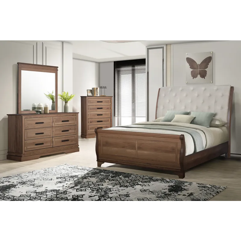Coventry Hall 6/6 Ek 4pcs B/Dresser/Mirror/Chest