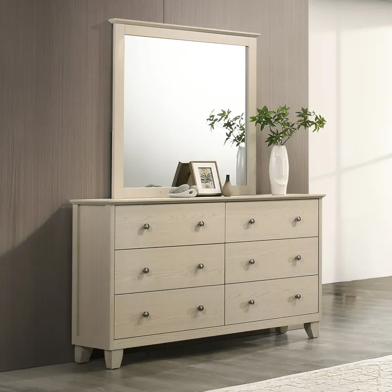 Loxley Dresser & Mirror Sandwash