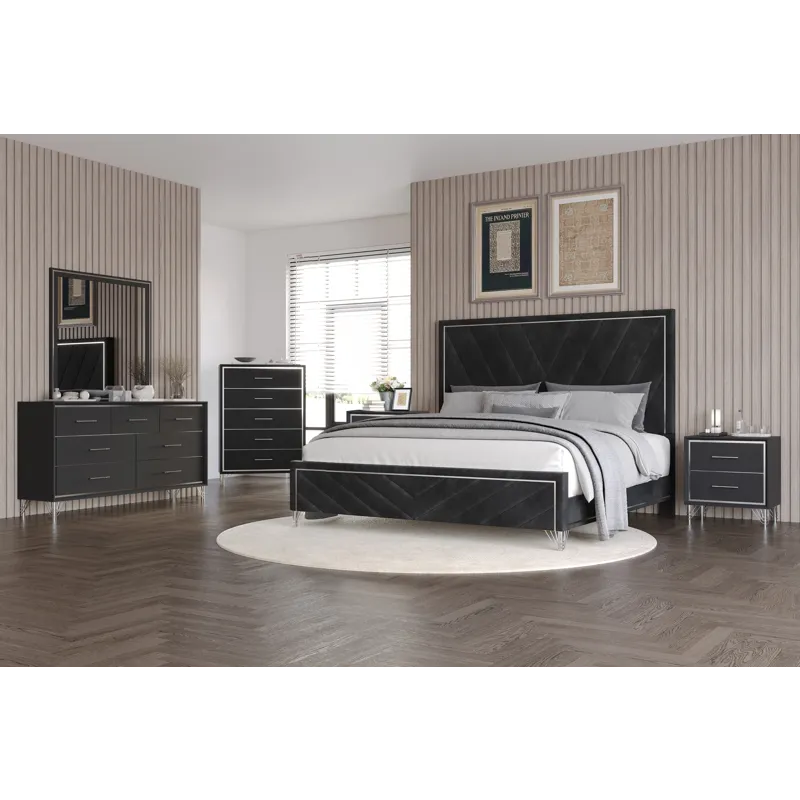 Ava-6/0 Wk 6pcs B/Dresser/Mirror/Chest/2 Nightstands