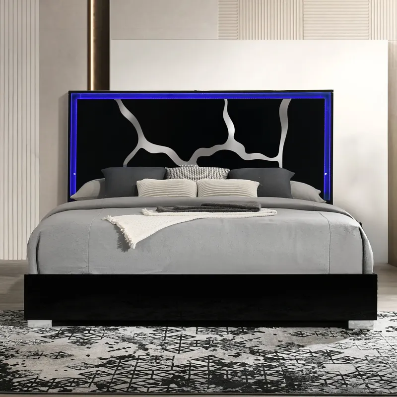 Marquis Western Bed Only Black - King/California King