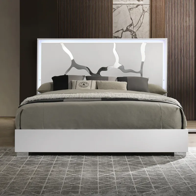Marquis Western Bed Only White - King/California King