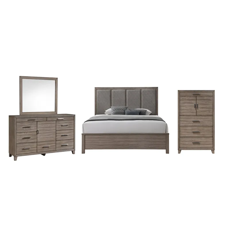 Harrisburg 4pcs Bed/Dresser/Mirror/Chest - King