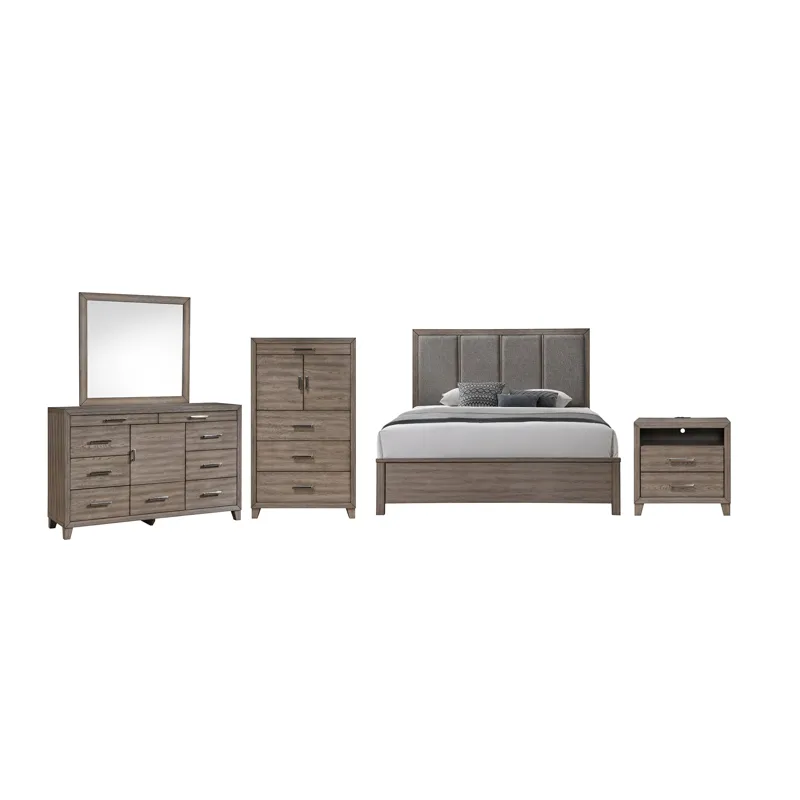 Harrisburg 5pcs Bed/Dresser/Mirror/Chest/Nightstand - California King