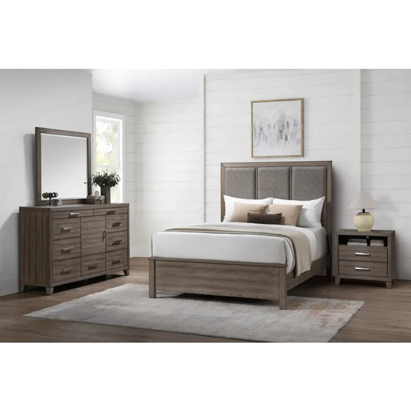 Harrisburg 4pcs Bed/Dresser/Mirror Nightstand - Queen