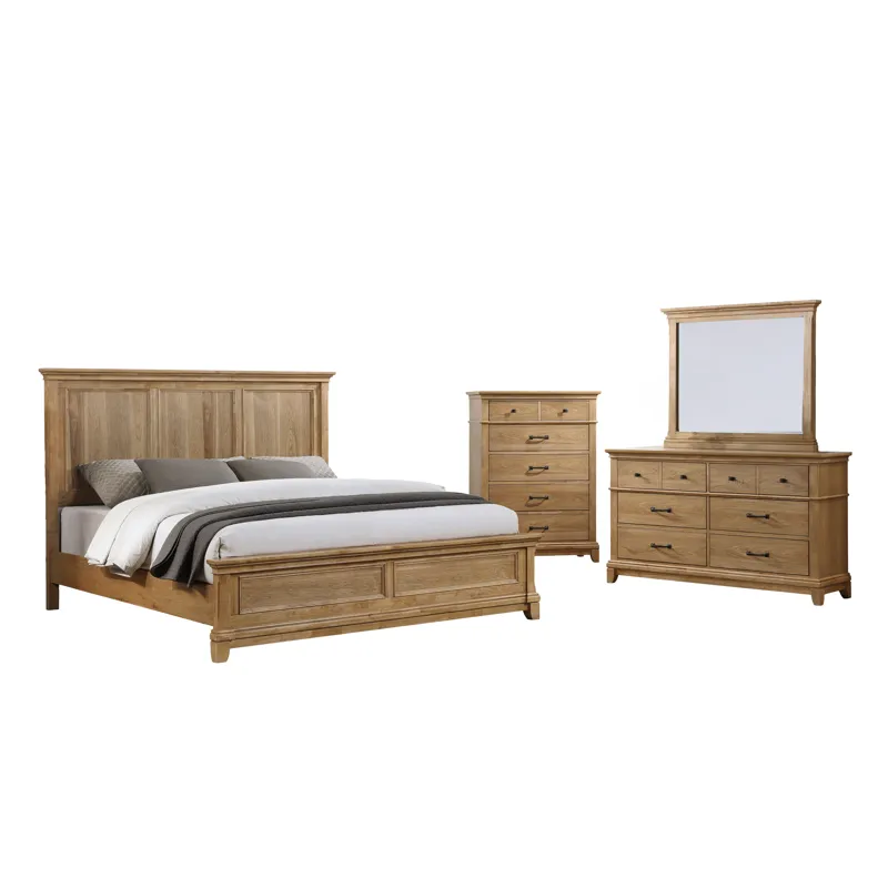 Sunstone 6/6 Ek 4pcs B/Dresser/Mirror/Chest