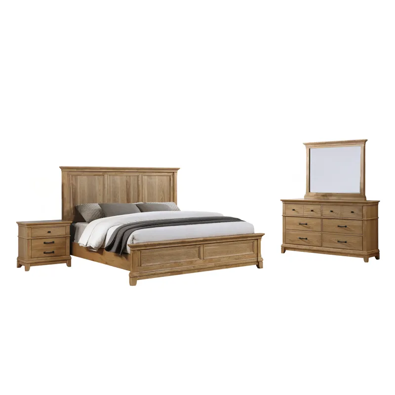 Sunstone 6/6 Ek 4pcs B/Dresser/Mirror/Nightstand