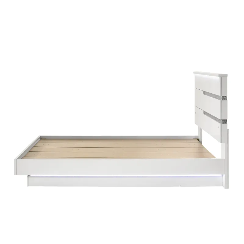 Paradox White Bed Only - King