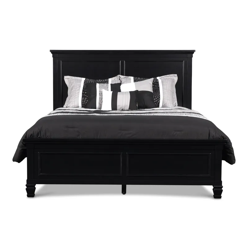 Tamarack Panel Bed-Black - King