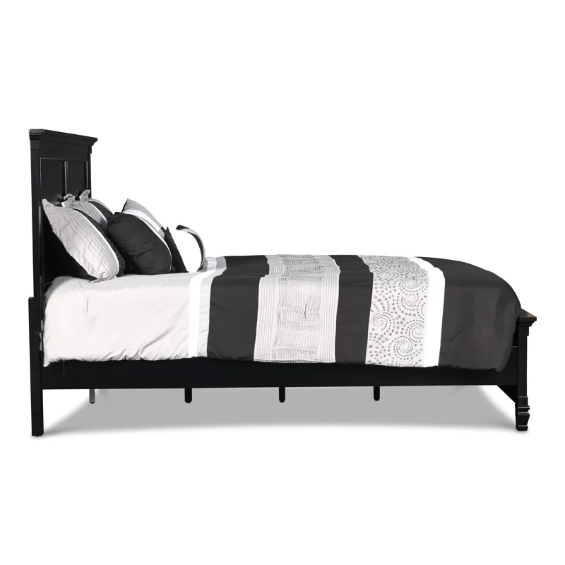 Tamarack Panel Bed-Black - Queen