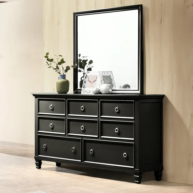 Tamarack Dresser/Mirror Combo Black