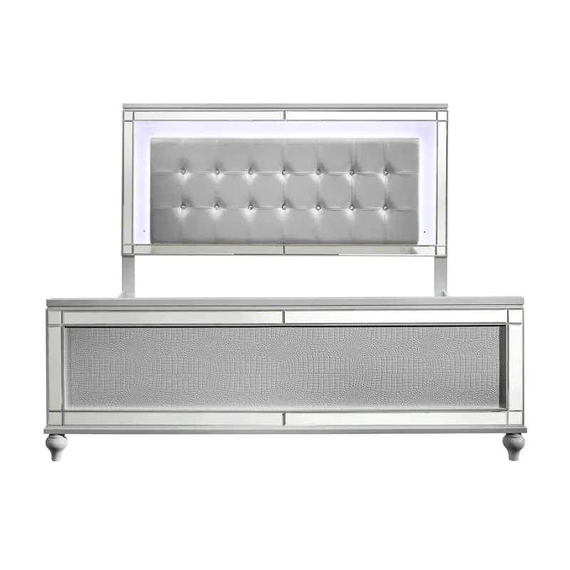 Valentino Bed Silver - King