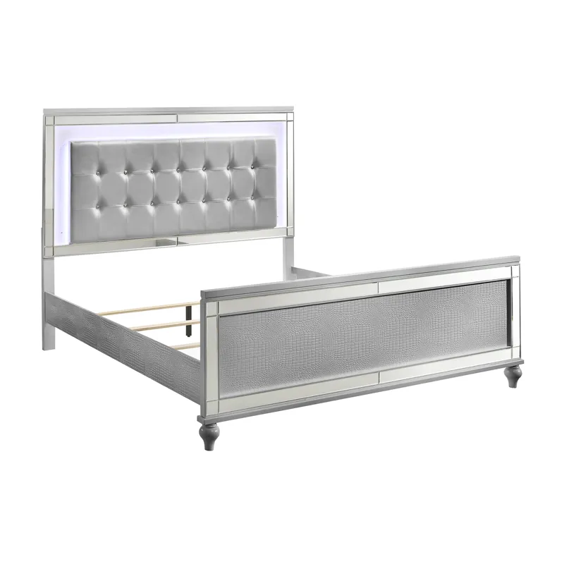 Valentino Bed Silver - King