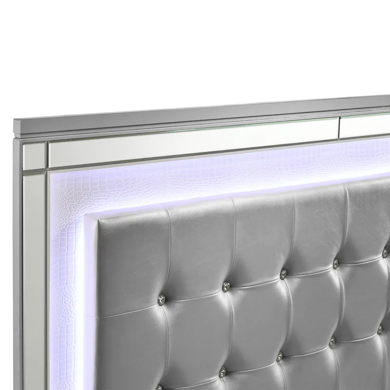 Valentino Bed Silver - King