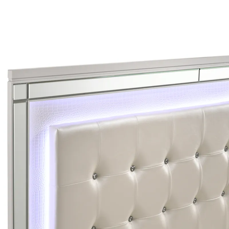 Valentino Bed-White - Twin