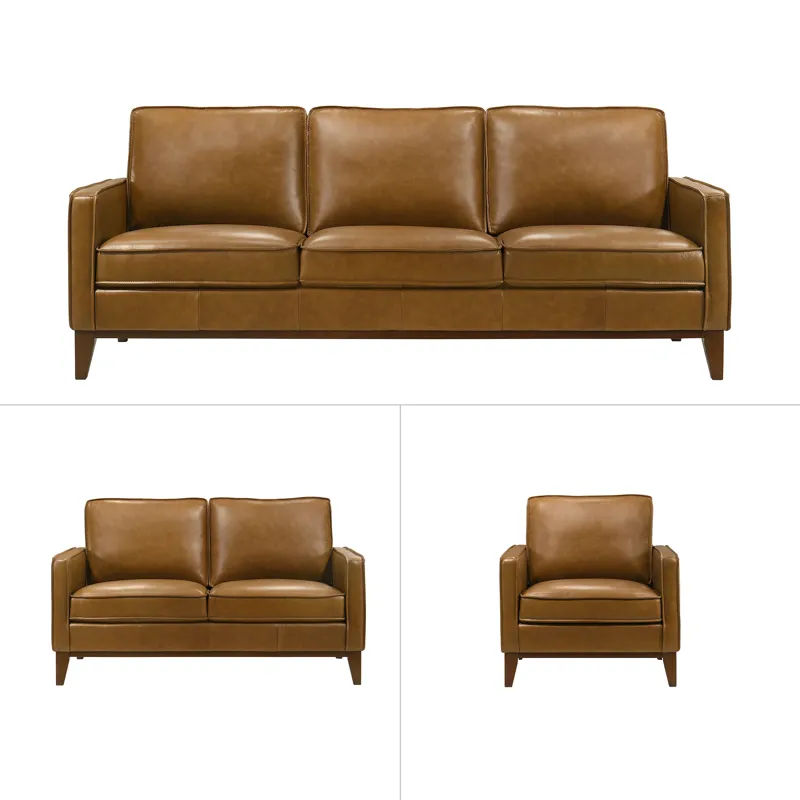 Caspar 3 PCS Sofa/Love/Chair-Caramel