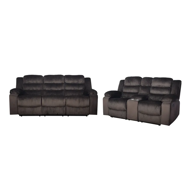 Willow 2pcs Sofa/Love Brown