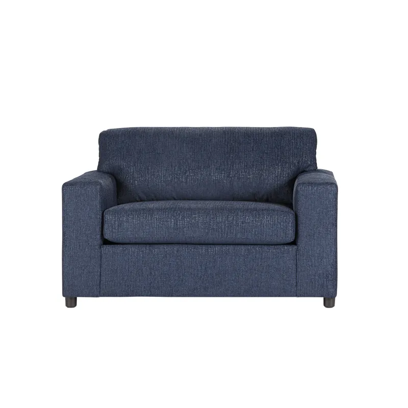 Kylo 2 PC Sofa And Cuddle Chair Set-Blue