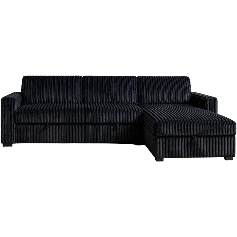 Bliss Sectional 2pc Sleeper Chais Midnight