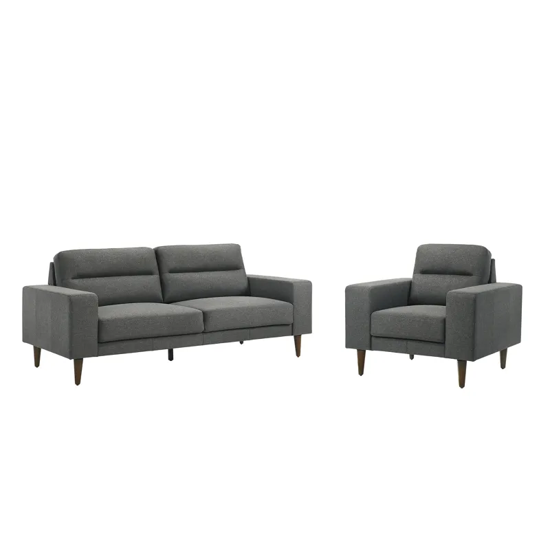 Vale-2pcs Sofa & Chair-Gray