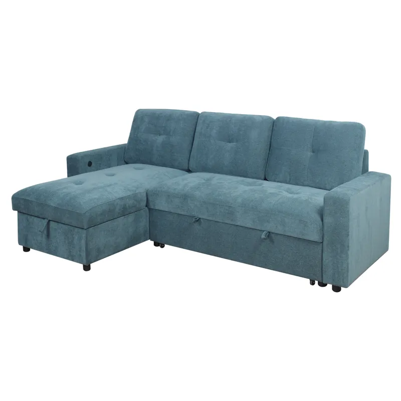 Greer 2pcs LAF Sofa/Chaise Green