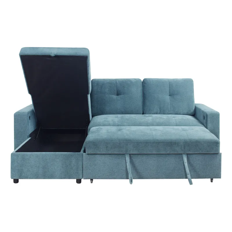 Greer 2pcs LAF Sofa/Chaise Green