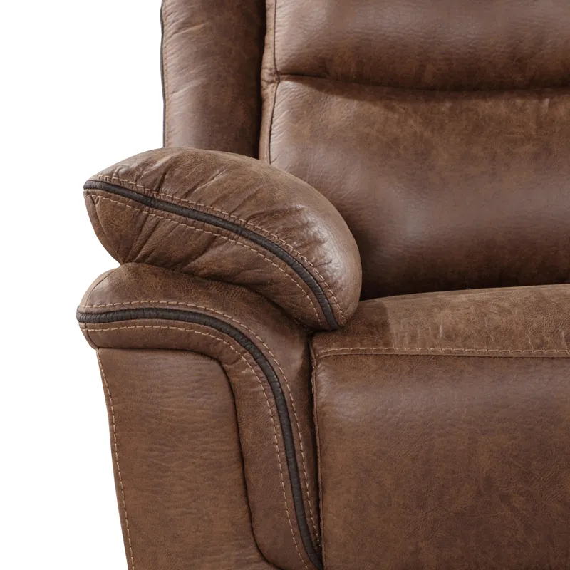 Ryland Glider Recliner W/Power Footrest Brown