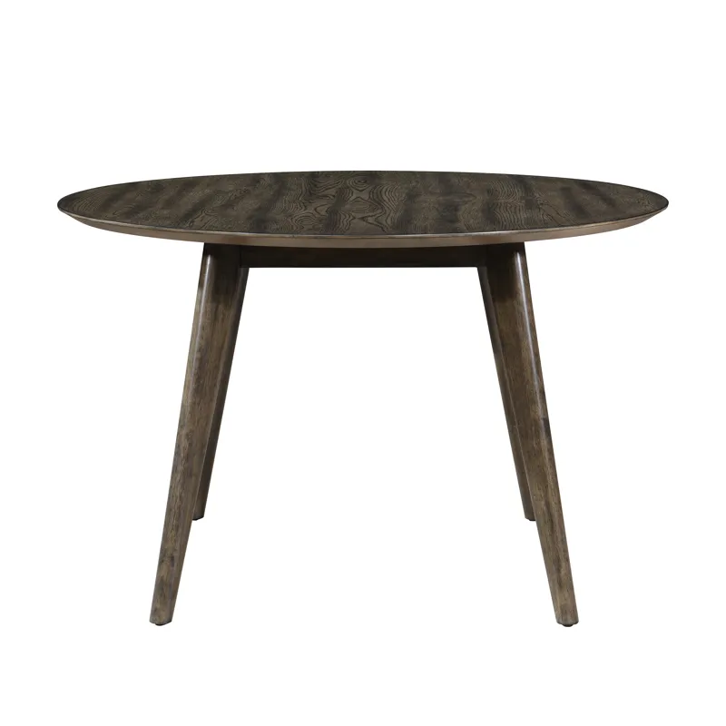 Rex 48\" Round Dining Table And 4 Open Back Chairs