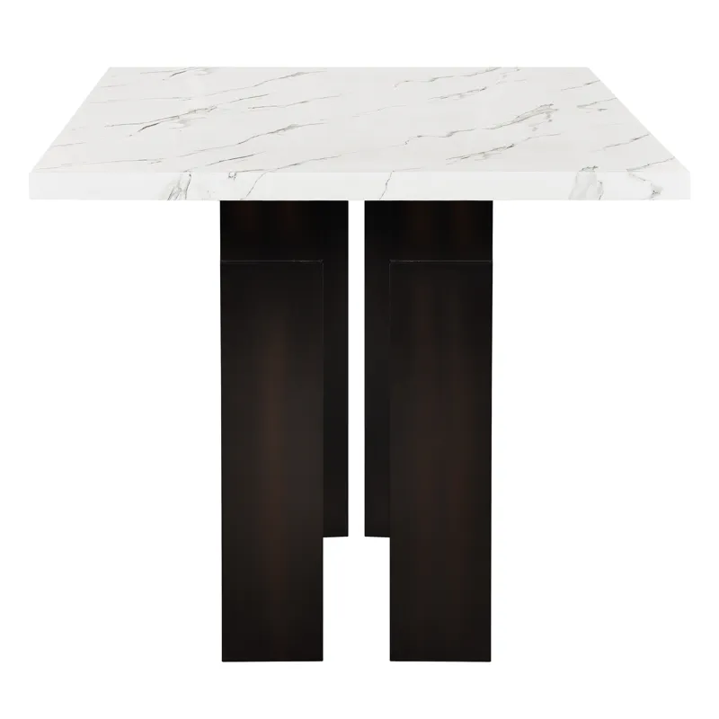 Faust Adjustable Table W 4 Dining Chair