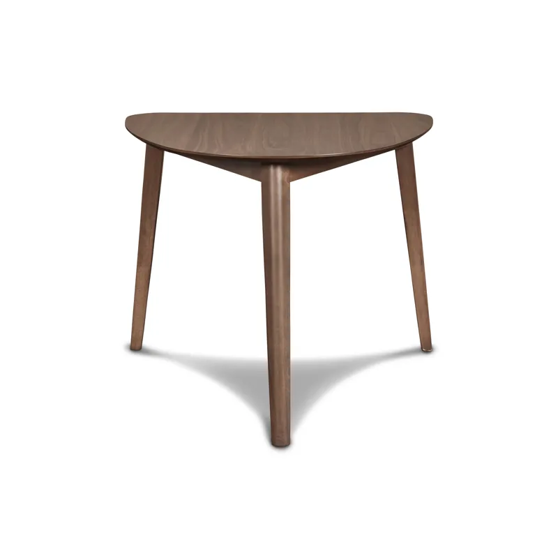 Oscar Corner Table And 2 Chairs-Walnut/Natural Cushions