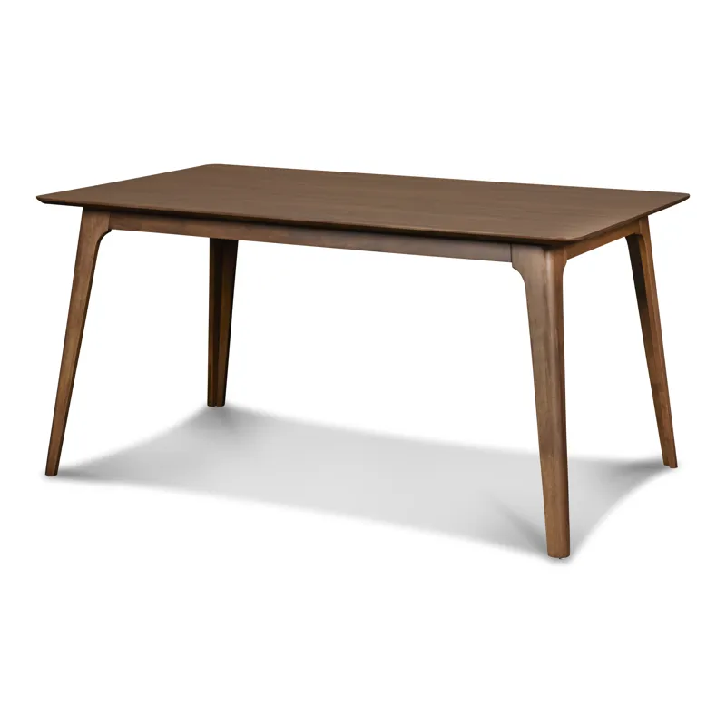 Oscar Rectangle Table And 6 Chairs-Walnut/Natural Cushions