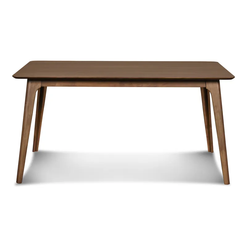 Oscar Rectangle Table And 6 Chairs-Walnut/Natural Cushions