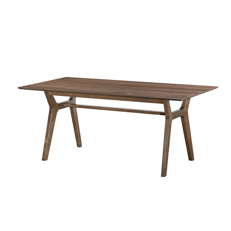 Thea 70\" Rectangular Dining Table W 4 Black Chairs