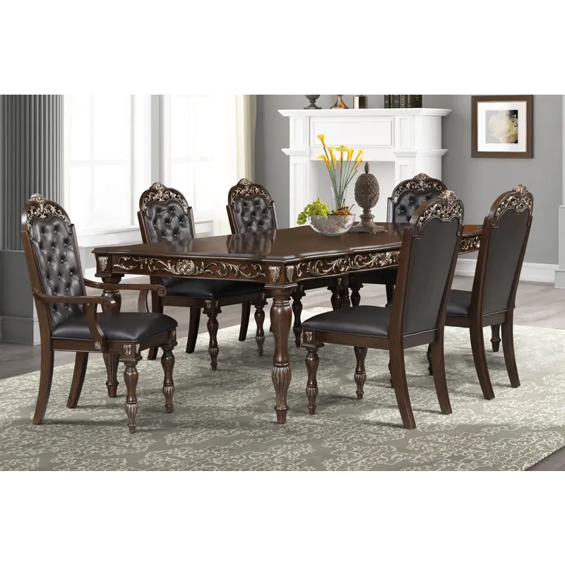 Maximus Dining Table And 4 Chairs And 2 Arm Chairs