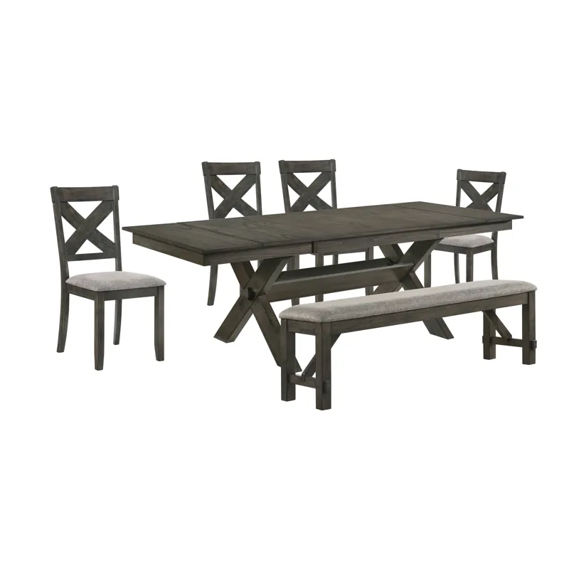 Gulliver Dining Table W 4 Chairs & Bench
