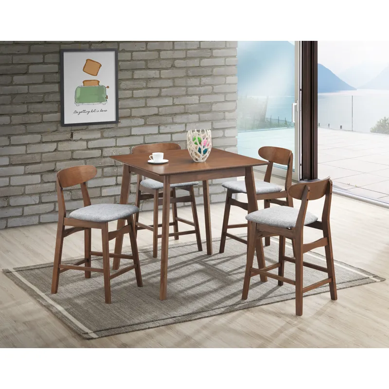Morocco 47" Rectangle Dining Table-Walnut Brown